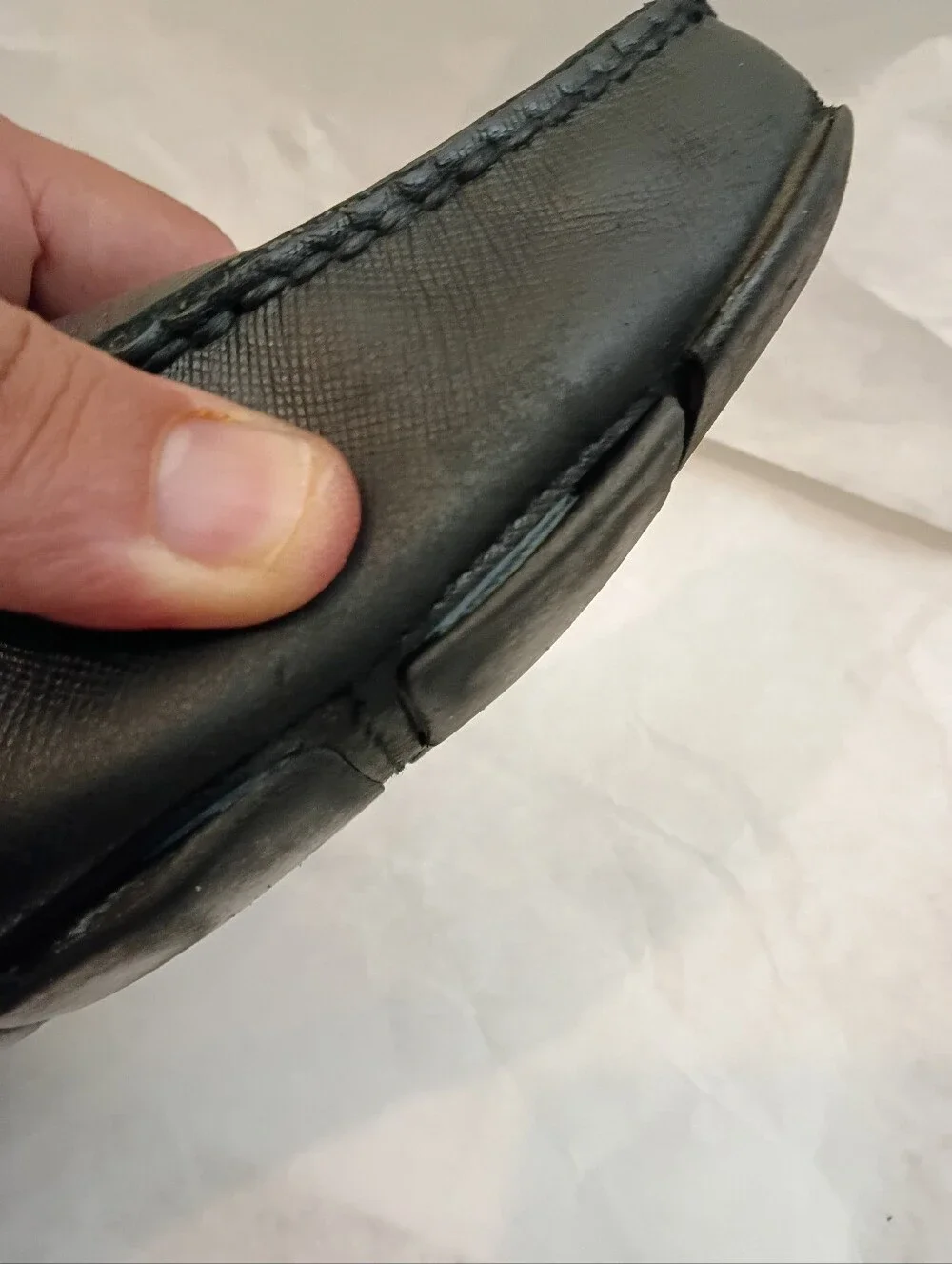 Mens Prada Black.Loafer Shoes UK.9.us 9.5